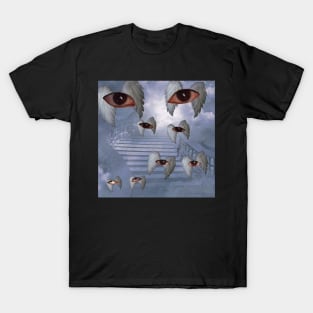 Weirdcore Eyes and clouds design - Dreamcore patter outfit T-Shirt